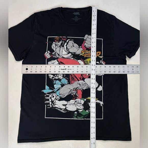 Street Fighter Graphic T-shirt Men XL Black Short Sleeve - Picture 5 of 5